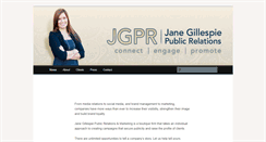 Desktop Screenshot of janegillespie.com